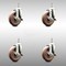 Service Caster 5 Inch 316SS High Temp Glass Filled Nylon 12mm Stem Caster Set Brake SCC SCC-SS316TS20S514-GFNSHT-TLB-M1215-4 - alternate 1